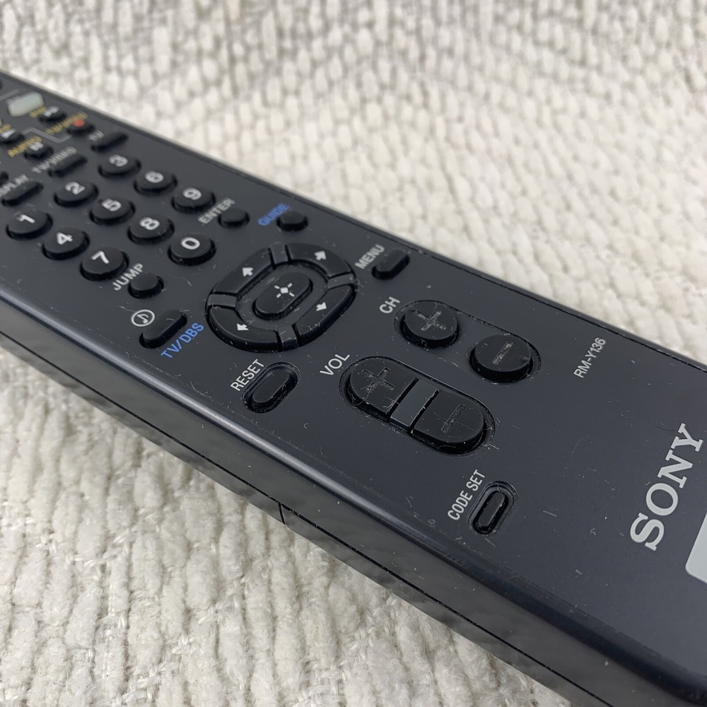 SONY RM-Y136 TV Remote Control unit Tested! Genuine OEM part Replacement Black - Picture 4 of 12